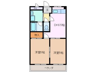 中川原駅 徒歩12分 2階の物件間取画像